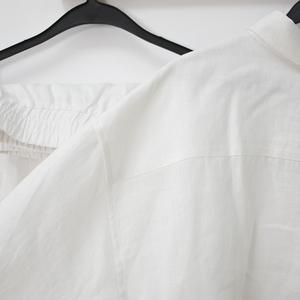 <span class=keywords><strong>Camicia</strong></span> e pantaloni pigiama unisex estivi personalizzati 2 pezzi <span class=keywords><strong>camicia</strong></span> <span class=keywords><strong>da</strong></span> <span class=keywords><strong>notte</strong></span> in lino organico set di pantaloncini <span class=keywords><strong>da</strong></span> pigiama in puro lino - Product Image 5