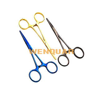 Wenquar 5 pièces Pinces hémostatiques multicolores Or & Noir Titane Acier inoxydable Pinces chirurgicales manuelles - Product Image 4
