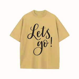 เสื้อยืดลำลองสำหรับผู้ชายทรงโอเวอร์ไซส์แบบกำหนดเองพิมพ์ลายผ้าฝ้าย100% - Product Image 1