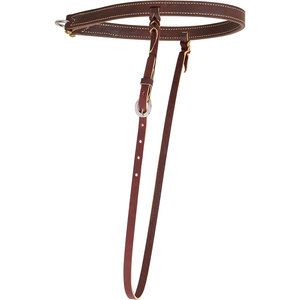 Premium cuir travail Tack muserolle culotte réglable cheval formation Tack boucle fermeture Western anglais équitation équine - Product Image 3