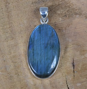 925 argent Sterling Labradorite pierre précieuse pendentif conception Simple cadeau de mariage parfait pour l'amour avec 925 timbre bijoux - Product Image 2