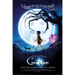 Affiche du film Coraline au design moderne : Tu es plus courageux.. pour utilisation murale - Product Image 3