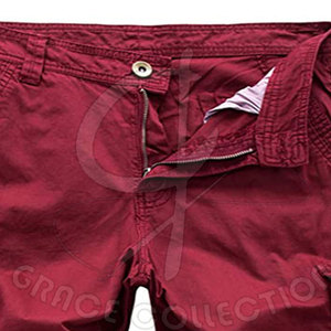 Short cargo pour homme, style 100% coton, multi-poches, confortable, avec motif solide en tissu personnalisable - Product Image 5