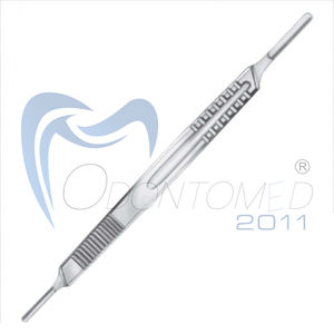 Mango de bisturí quirúrgico de acero inoxidable alemán No 3 / No 4 soporte de hoja de instrumento Dental graduado con escala para dentista - Product Image 2
