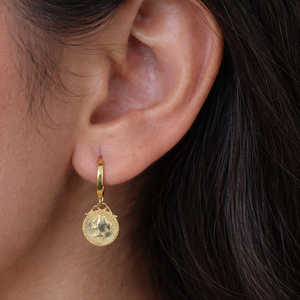Queen <b>Huggies</b> Hoop <b>Earrings</b> - Product Image 2