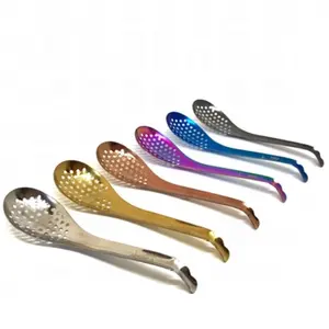 Stainless steel Spherification Spoon in Plasma Coating Blue Gold Rainbow Black Rose Gold Suppliers high quality in low price