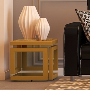 Mesa de comedor Rectangular de hierro dorado personalizada de 16 pulgadas, madera maciza con decoración de lujo, fábrica India hecha a mano para ocasiones Diwali - Product Image 5