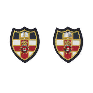 Badges et écussons rectangulaires personnalisés OEM brodés à la main au fil de bouillon, à coudre sur tissu, pour marque de vêtements de mode - Product Image 5
