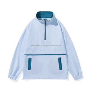 Fall 2025 New Half Zip Hoodie Long Sleeve Unisex Base Shirt Yarn Dyed Garment Dyed 100% Cotton Fashionable Trendy All-Match - Product Image 2