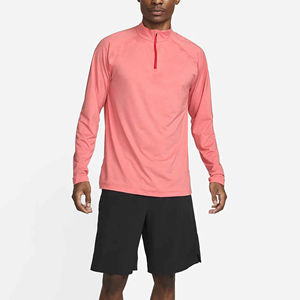 T-shirt d'entraînement de haute qualité avec logo personnalisé pour hommes, col rond régulier, manches longues, échauffement en plein air, chemises décontractées, t-shirts - Product Image 3