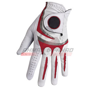 Gants de golf en cuir de mouton pour hommes gauchers de haute qualité avec logo personnalisé vente en gros de gants souples multicolores pour le sport - Product Image 2