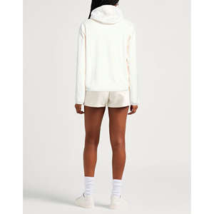 Sudadera con capucha y cremallera en contraste, antipilling y transpirable para mujer - Product Image 3