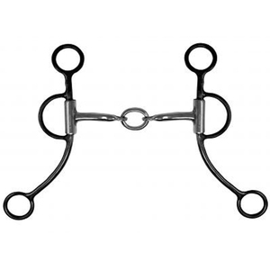 Mèche à anneau en D confortable à faible port avec logo personnalisé Matériau en acier inoxydable de haute qualité pour l'équitation - Product Image 3