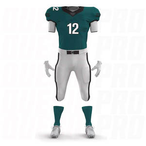 Conjunto de Uniforme de Fútbol Americano Juvenil, Ropa Deportiva Transpirable, Jersey, Pasamontañas, Guantes, Mangas para Brazos, Bolsas, Paquete Completo para Atletas - Product Image 2