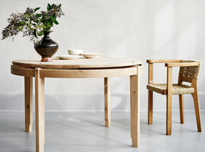 woven rope dining chair solid wood frame armrest modern natural fiber seating handcrafted furniture coastal rustic <strong>design</strong> Japan - Product Image 3