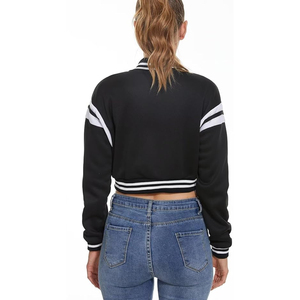 Femmes élégantes Varsity Jacket broderie personnalisée surdimensionné Letterman Bomber Jacket à la mode à la mode Streetwear vêtements en gros - Product Image 3
