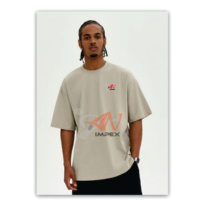 Camiseta de Hombre Nueva de Primavera y Verano 2026, Camiseta de Hombre con Combinación de Colores FOG, Camiseta Holgada de Algodón para Hombre - Product Image 1