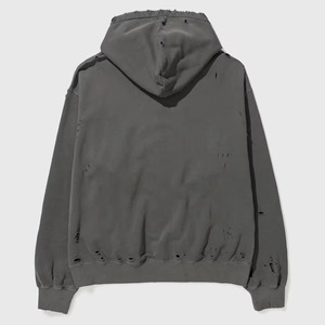 Sudadera con capucha de gran tamaño para hombre con lavado ácido, sudadera con jersey de lavado mineral Vintage de algodón pesado personalizado para hombre - Product Image 4