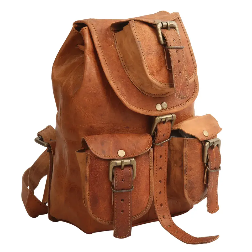 Exclusive Cowhide Backpack High quality fashion Backpack Rucksack Leather Hipster Laptop Gym Travel Gift Leather Smart Backpack