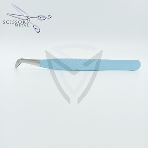 Individual Packing Multi-Function Stainless Steel Eyelash Tweezers with Soft-Tipped <b>Pick</b> Tool for Eyelash Extensions - Product Image 5