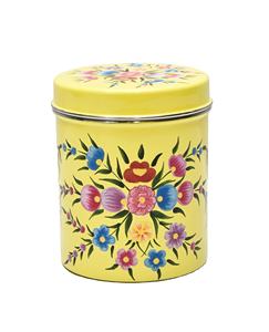 ถังเก็บอาหารทาสีด้วยมือดีไซน์ดอกไม้สีเหลืองสีสันสดใสสไตล์โมเดิร์น - Product Image 1