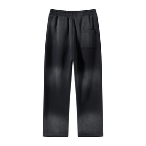 Pantalon de jogging en molleton imprimé avec logo personnalisé pour hommes, pantalon de survêtement en éponge au design vintage délavé au soleil, hauts actifs surdimensionnés et lavés à l'acide à des prix abordables - Product Image 2