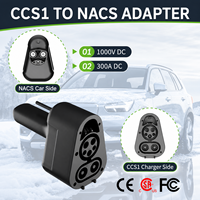 Adaptateur de chargeur EV DC 250A CCS1 vers NACS à corps court, IP54, pour projets de flottes de pick-up électriques (vente en gros)