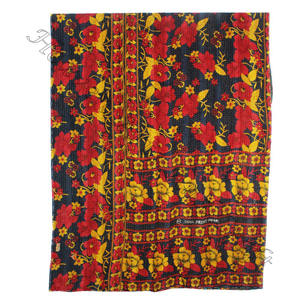 Colcha Kantha Gudari, Colcha Kantha Gudari, Venta al por Mayor, Proveedor de Oro, GD1053, Colcha Kantha Hecha a Mano, Algodón Estampado Indio - Product Image 2