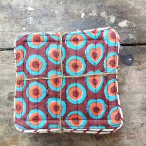 ถาดรองน้ำชาผ้าคอตตอนบุผ้าพิมพ์ลายทนทานทนทานทนทานต่อการใช้งานพร้อมท่อหม้อร้อนอุปกรณ์เสริมสำหรับเครื่องดื่ม - Product Image 5