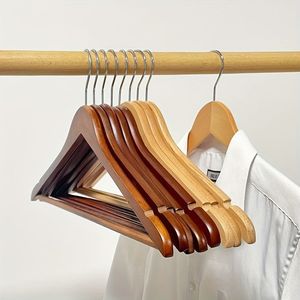 Natural Wooden Cloth Hanger with Non-slip Best Quality for Wardrobe Bathroom Laundry Hotel Decor - Product Image 3