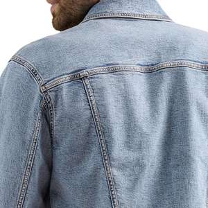 Veste en jean pour hommes manteau boutonné durable sur mesure vêtements d'extérieur décontractés élégants dernier design tendance de haute qualité vente en gros - Product Image 6