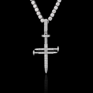 Pendentif personnalisé pour homme, style rappeur, plaqué or, alliage, serti de CZ - Product Image 2