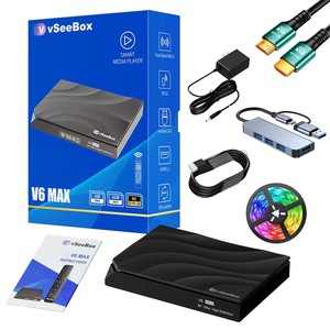 vy See <b>Box</b> V6 Max 2025 <b>Android</b> 14 <b>TV</b> <b>Box</b> | 8K HDR | 4GB RAM 64GB Storage | Amlogic S905Y4 | WiFi 6 | Bluetooth 5.0 | HDMI 2.1 - Product Image 1