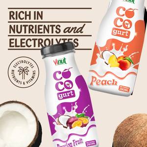 Bebida de coco con arándano | 280ml (paquete de 24), sin OGM, sin azúcar añadido, proveedor mayorista, muestra gratis, OEM ODM - Product Image 3