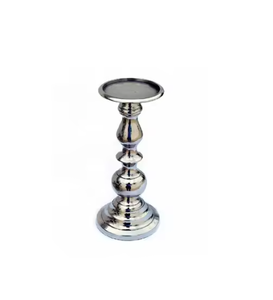 Premium Handmade Metal <b>Candle</b> <b>Holder</b> <b>Silver</b> Plated Pillar Stand for Home Decor Christmas Wedding Decoration - Product Image 2
