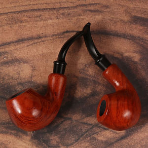 Tuyau portable solide et droit en bois naturel fait à la main de haute qualité avec One Hitter Dernières conceptions Techniques givrées - Product Image 5