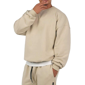 Sudadera Deportiva de Invierno, Nueva, Ecológica, Lisa, Teñida, para Fitness Muscular, Unisex, de Manga Larga, Holgada, de Forro Polar Grueso - Product Image 1