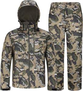 2025 chaqueta de caza silenciosa a prueba de viento para hombre Pantalones correa de seguridad resistente al agua forro polar Compatible para aventuras al aire libre - Product Image 1