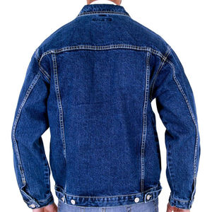 Vestes en jean de luxe pour hommes personnalisées, streetwear, logo sur le devant, haute qualité et prix bas, service OEM en gros, à capuche, hiver - Product Image 2