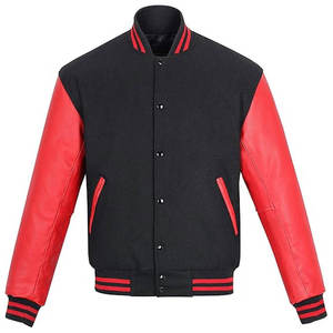 เสื้อแจ็คเก็ตเบสบอลสำหรับผู้ชาย แบบ OEM ปักโลโก้ด้วยไหมเชนิลล์ สไตล์วินเทจ เลตเตอร์แมน วาร์ซิตี้ ไซส์พลัส - Product Image 6