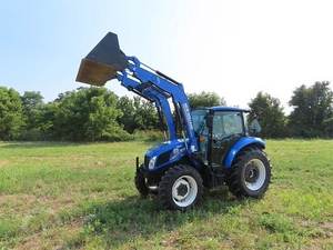 Tracteur à roues 4x4 New Hollands 75 CV, transmission par engrenages, moteur, pompe, haute productivité, garantie 4 ans, tracteur agricole rapide - Product Image 4