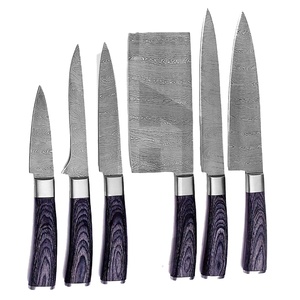 Ensemble de couteaux de Chef personnalisés, couteaux de cuisine faits à la main - Product Image 1