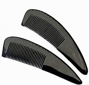 Peigne en corne naturelle fait à la main antistatique et respectueux des cheveux fini lisse sans statique - Product Image 5