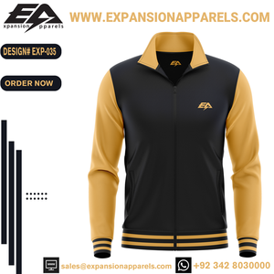 Vêtements de sport d'hiver personnalisés quantité minimale de commande bas 100% veste d'entraînement en polyester veste de piste à séchage rapide chaude et confortable - Product Image 3