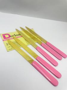 Lima de Uñas Profesional de Alta Calidad, Acero Inoxidable, Logotipo Personalizado, Hoja de Uñas Chapada en Oro, Lima de Uñas Personalizada en Pakistán - Product Image 3