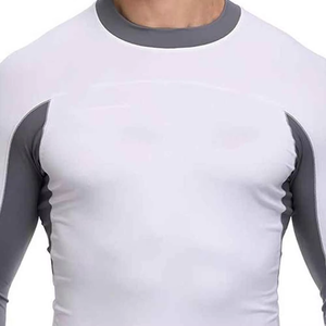 เสื้อรัดกล้ามเนื้อสำหรับกีฬายิวยิตสู BJJ, เสื้อรัดกล้ามเนื้อแขนยาวสำหรับผู้ชาย Bjj No GI MMA ระดับมืออาชีพ ป้องกันแสงแดด ขายส่ง - Product Image 4