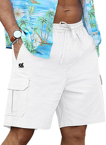 Men's High Street Fitness Shorts New Style Solid <b>Canvas</b> <b>Plain</b> Dyed Lightweight Quick Dry 100% Cotton - Product Image 2