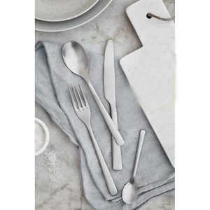 Haute qualité Restaurant hôtel couverts couteau cuillère fourchette ensemble avec acier inoxydable argent mat poli plat coréen poignée - Product Image 2