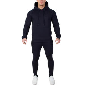 Vêtements de sport respirants avec logo personnalisé survêtements pullover pour hommes survêtement de jogging deux pièces de haute qualité - Product Image 3