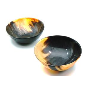 Cuerno de búfalo natural Rústico Moderno Oval Formas redondas Cuerno Plato de afeitar Hecho EN LA India - Product Image 3